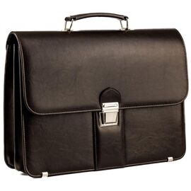 Придбати - Чоловічий портфель зі еко шкіри AMO Польща SST08 коричневий, image , характеристики, відгуки