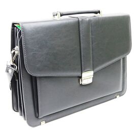 Купити Чоловічий портфель зі еко шкіри AMO Польща SST11 сірий, image , характеристики, відгуки