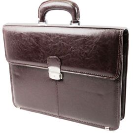 Купить - Мужской портфель для бумаг из эко кожи JPB, TE-29 коричневый, фото , характеристики, отзывы