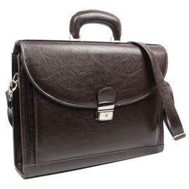 Купить - Деловой портфель из эко кожи JPB Польша TE-33 brown, фото , характеристики, отзывы