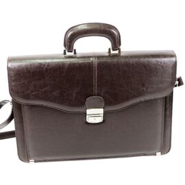 Купити Чоловічий портфель зі шкірозамінника JPB TE-34 коричневий, image , характеристики, відгуки