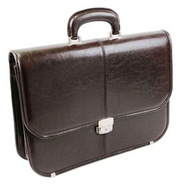 Купити Чоловічий портфель зі еко шкіри JPB, TE-40 коричневий, image , характеристики, відгуки
