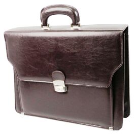 Купить - Портфель мужской для документов из эко кожи JPB, TE-69 brown, фото , характеристики, отзывы