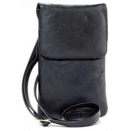 Купить Небольшая женская кожаная сумка для телефона, документов UP2 Fashion черная, фото , характеристики, отзывы