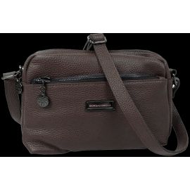 Купить Женская кожаная сумка на плечо Borsacomoda темно-коричневая, фото , характеристики, отзывы