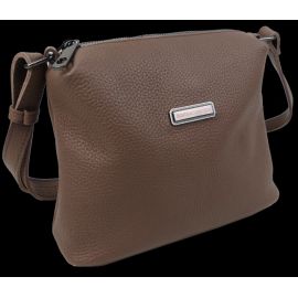 Купить Женская наплечная кожаная сумка Borsacomoda бежевая, фото , характеристики, отзывы