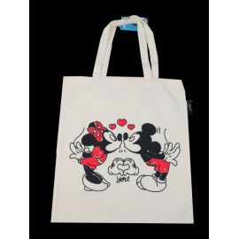 Купить Эко сумка шоппер для покупок Disney Mickey and friends бежевая, фото , характеристики, отзывы