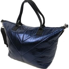 Придбати - Дута жіноча сумка зі шкірозамінника Wallaby синя, image , характеристики, відгуки