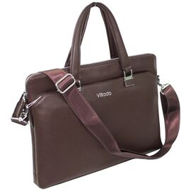 Купить - Женский деловой портфель из эко кожи Villado коричневый, фото , характеристики, отзывы