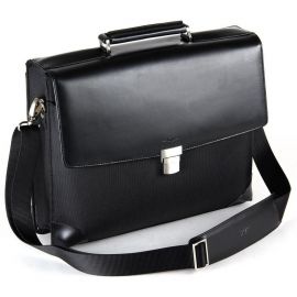 Купить Деловой портфель из кожи и нейлона Fouquet NBC-1002M черный, фото , характеристики, отзывы