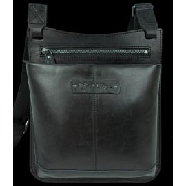 Купить Мужская кожаная сумка планшетка Mykhail Ikhtyar черная, фото , характеристики, отзывы