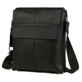 Купить Мужская кожаная сумка, мессенджер Tiding Bag черный, фото , характеристики, отзывы