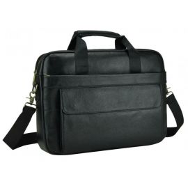 Купить Мужская сумка из натуральной кожи Tiding Bag черная, фото , характеристики, отзывы