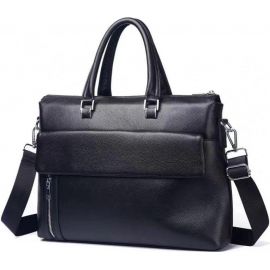 Купить Мужская сумка-портфель Tiding Bag кожаная черная, фото , характеристики, отзывы