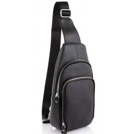 Купить Мужская сумка-слинг Tiding Bag черная, фото , характеристики, отзывы