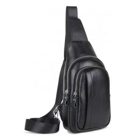 Купить Мужская сумка-слинг Tiding Bag черная, фото , характеристики, отзывы