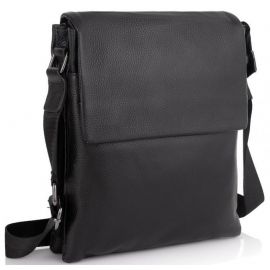 Купить Мужская сумка из натуральной кожи Tiding Bag черная, фото , характеристики, отзывы