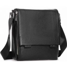 Купить Мужская сумка из натуральной кожи Tiding Bag черная, фото , характеристики, отзывы