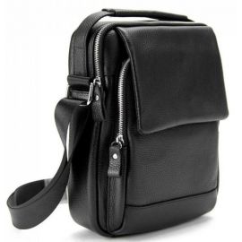 Купить Мужская сумка из натуральной кожи Tiding Bag черная, фото , характеристики, отзывы
