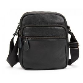 Купить Мужская кожаная сумка планшетка Tiding Bag черная, фото , характеристики, отзывы