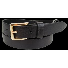 Купить Женский кожаный ремень Skipper черный с золотистой пряжкой, фото , характеристики, отзывы