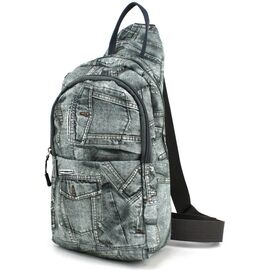 Купить - Однолямковий рюкзак, слінг 8 л Wallaby 112.47 сірий, фото , характеристики, отзывы