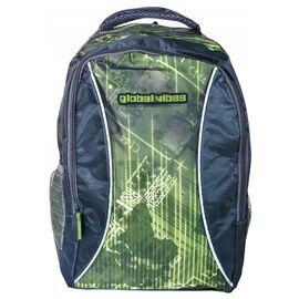 Купить - Рюкзак молодіжний Paso Global Vibes 19L сірий із зеленим, фото , характеристики, отзывы