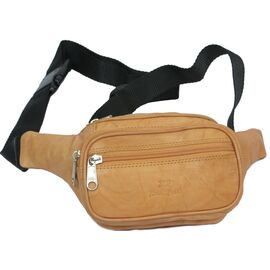 Купить - Поясная сумка из кожи Paul Rossi 908-MTN light brown, фото , характеристики, отзывы