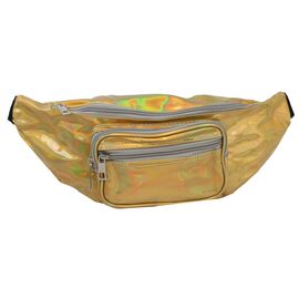 Купить - Голограмная сумк на пояс из кожзаменителя Loren SS113 gold, фото , характеристики, отзывы