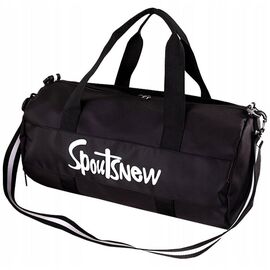 Купить - Спортивна сумка з відділами для взуття, вологих речей 20L Edibazzar чорний, фото , характеристики, отзывы