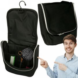 Купить Дорожная косметичка с крючком для подвешивания черная, фото , характеристики, отзывы