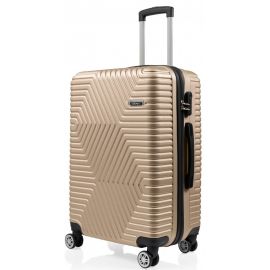 Купить Большой пластиковый чемодан на колесах 115L GD Polo бежевый, фото , характеристики, отзывы