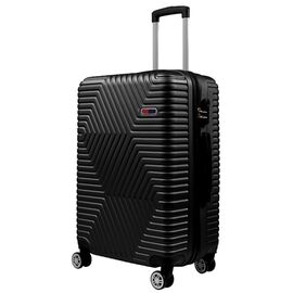 Придбати Велика пластикова валіза на колесах 115L GD Polo чорний, image , характеристики, відгуки
