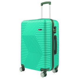 Придбати Велика пластикова валіза на колесах 115L GD Polo салатова, image , характеристики, відгуки