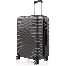Придбати Велика пластикова валіза на колесах 115L GD Polo сірий, image , характеристики, відгуки