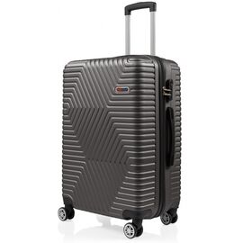 Купить - Велика пластикова валіза на колесах 115L GD Polo сірий, фото , характеристики, отзывы