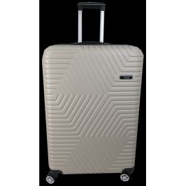 Купить Большой пластиковый чемодан на колесах 115L GD Polo бежевый, фото , характеристики, отзывы