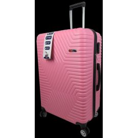 Купить Большой пластиковый чемодан на колесах 115L GD Polo бледно-розовый, фото , характеристики, отзывы