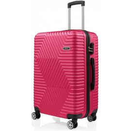 Купить Большой пластиковый чемодан на колесах 115L GD Polo розовый, фото , характеристики, отзывы