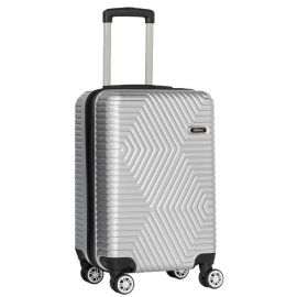Купить Большой пластиковый чемодан на колесах 115L GD Polo серебристый, фото , характеристики, отзывы