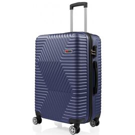 Придбати - Пластикова валіза на колесах середня розмір 70L GD Polo синій, image , характеристики, відгуки