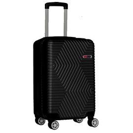 Придбати Маленька пластикова валіза на колесах 45L GD Polo чорний, image , характеристики, відгуки