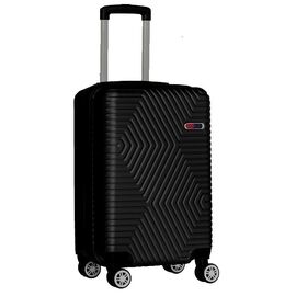 Купить - Маленька пластикова валіза на колесах 45L GD Polo чорний, фото , характеристики, отзывы