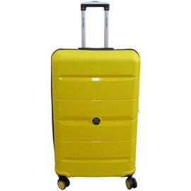 Купить - Велика валіза на колесах із поліпропілену 93L My Polo, Туреччина жовта, фото , характеристики, отзывы
