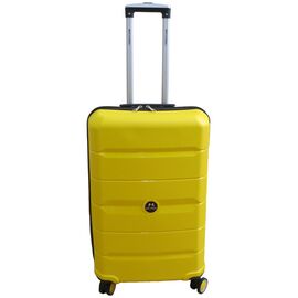 Купить Середня валіза з поліпропілену на колесах 60L My Polo, Туреччина жовта, фото , характеристики, отзывы
