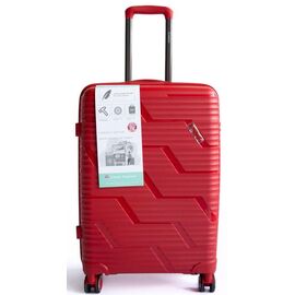 Придбати Пластикова велика валіза з полікарбонату 85L Horoso червона, image , характеристики, відгуки
