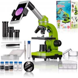 Купить Мікроскоп Bresser Junior Biolux SEL 40x-1600x Green з адаптером для смартфона (8855600B4K000), фото , характеристики, отзывы