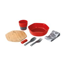 Придбати Набір туристичного посуду Robens Leaf Meal Kit Fire Red (690276), image , характеристики, відгуки