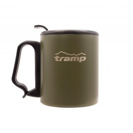 Купить Термокружка TRAMP з поїлкою і защіпкою 350мл UTRC-020 olive, фото , характеристики, отзывы
