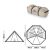 Купить Тент для кемпінгу Naturehike Ranch Pyramid NH20ZP014, 150D, 482*482*280 см, золотий (з п'ятьма стійками), фото , изображение 6, характеристики, отзывы